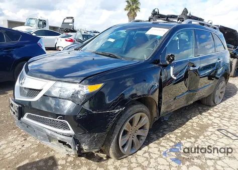 2012 Acura Mdx Advance Package из США, поврежденный, VIN 2HNYD2H64CH537847